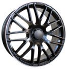 Alu kola Racing Line B1268, 19x8 5x112 ET45, černá matná + leštěný límec