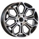 Alu kola AGT 16263, 16x6.5 5x108 ET45, černá + leštění