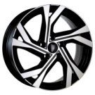 Alu kola AGT 17156, 17x7 4x100 ET35, černá + leštění