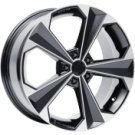 Alu kola AGT 18062, 18x8 5x114.3 ET38, černá + leštění