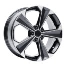 Alu kola OXIGIN OX22, 19x8.5 5x108 ET38, černá matná + leštění