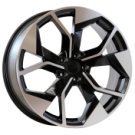 Alu kola AGT 19252, 19x8.5 5x112 ET35, černá matná + leštění