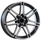 Alu kola AGT 19266, 19x8 5x112 ET42, černá + leštění (zátěžová)