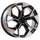 Alu kola AGT 20252, 20x9 5x112 ET35, černá + leštění