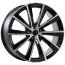 Alu kola AGT 21251, 21x9 5x108 ET40, černá + leštění (zátěžová)