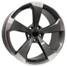 Alu kola Arceo DY580, 20x9 5x112 ET34, šedivá + leštění (zátěžová)