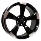 Alu kola Arceo DY580, 20x9 5x112 ET34, černá + leštění (zátěžová)