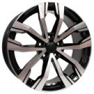 Alu kola Arceo DY745, 15x6 5x100 ET35, černá + leštění