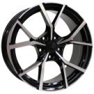 Alu kola Arceo DY918, 18x8 5x112 ET40, černá + leštění (zátěžová)