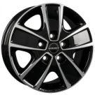 Alu kola BORBET CWG, 16x6 5x118 ET68, černá lesklá + leštění (zátěžová)