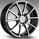 Alu kola HRS HI490, 15x6.5 5x114.3 ET40, černá + leštění