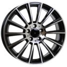 Alu kola Racing Line B1048, 19x8.5 5x112 ET43, černá + leštění (zátěžová)
