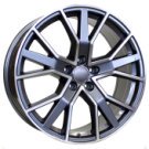 Alu kola Racing Line B5131, 19x8.5 5x112 ET40, šedivá + leštění (zátěžová)