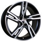 Alu kola Racing Line FE161, 19x8 5x108 ET45, černá matná + leštění