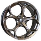 Alu kola Racing Line L1664, 20x8.5 5x110 ET31, titanová metalíza