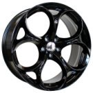 Alu kola Racing Line L1664, 20x8.5 5x110 ET31, černá lesklá (zátěžová)
