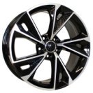 Alu kola Racing Line B1566, 16x7 5x100 ET35, černá + leštění