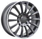 Alu kola Racing Line B1048, 19x8.5 5x112 ET43, černá + leštěný límec (zátěžová)