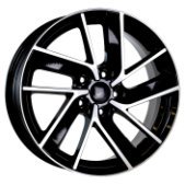 Alu kola AGT 17128, 17x7 5x100 ET40, černá + leštění