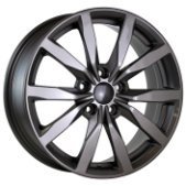 Alu kola AGT 17261, 17x7 5x100 ET40, titanová