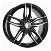 Alu kola AGT 18172, 18x8 5x108 ET45, černá + leštění