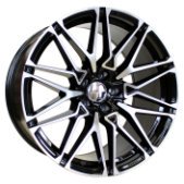 Alu kola Racing Line B5771, 22x9.5 5x112 ET30, černá + leštění