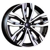 Alu kola AGT 17276, 17x7 5x114.3 ET40, černá + leštění