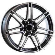 Alu kola AGT 19266, 19x8 5x112 ET42, černá + leštění (zátěžová)