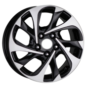 Alu kola AGT 648, 16x6.5 5x114.3 ET35, černá + leštění