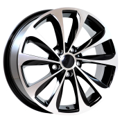 Alu kola AGT 731, 17x7 5x114.3 ET40, černá + leštění