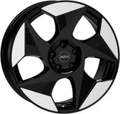 Alu kola ALUTEC SOLAR, 19x8 5x112 ET49, černá lesklá + leštění (zátěžová)