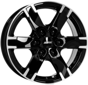 Alu kola ALUTEC TITAN, 17x7.5 6x139.7 ET55, černá lesklá + leštění (zátěžová)