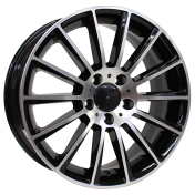 Alu kola Arceo DY139, 19x8 5x112 ET44, černá + leštění (zátěžová)