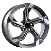 Alu kola Arceo DY1708, 18x8 5x112 ET40, šedivá matná + leštění