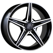 Alu kola Arceo DY1718, 18x8 5x112 ET35, černá + leštění