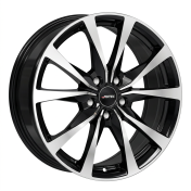Alu kola AUTEC BRIXEN, 19x8 5x112 ET40, černá lesklá + leštění (zátěžová)