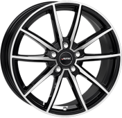 Alu kola AUTEC SKARA, 17x7 5x112 ET41, černá lesklá + leštění