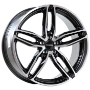 Alu kola CARMANI CA13, 18x8 5x112 ET47, černá + leštění