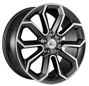 Alu kola CMS C20, 18x8 5x108 ET47, černá matná + leštění