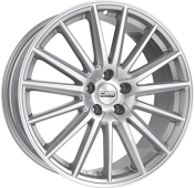 Alu kola CMS C23, 18x8 5x112 ET43, černá lesklá + leštěný límec