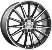 Alu kola CMS C23, 18x8 5x114.3 ET46, černá lesklá + leštění