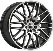 Alu kola CMS C25, 18x7.5 5x114.3 ET35, černá + leštění