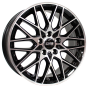 Alu kola CMS C25, 19x8 5x120 ET52, černá + leštění (zátěžová)