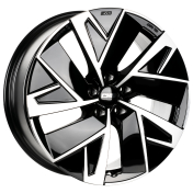 Alu kola CMS C32, 19x7.5 5x114.3 ET45, černá + leštění (zátěžová)