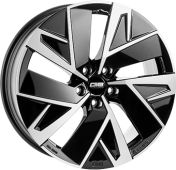 Alu kola CMS C32-AERO, 18x7.5 5x112 ET52, černá lesklá + leštění (zátěžová)