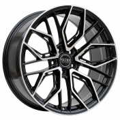 Alu kola Haxer HX015F, 20x9 5x112 ET30, černá + leštění (zátěžová)