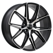 Alu kola Haxer HX043, 19x8.5 5x112 ET40, černá matná + leštění