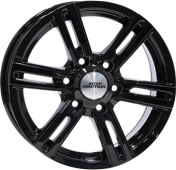 Alu kola INTER ACTION KARGIN 6, 16x7 6x139.7 ET25, černá lesklá + leštění