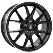 Alu kola IT WHEELS 2 KIRA, 18x7.5 5x108 ET42, černá lesklá + leštěný límec