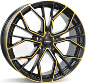 Alu kola IT WHEELS TIARA, 19x8 5x112 ET45, černá + měděná barva leštění
